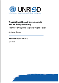 Transnational Social Movements in ASEAN Policy Advocacy: The Case of Regional Migrants’ Rights Policy